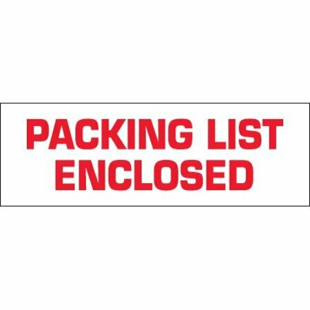 BSC PREFERRED 3'' x 110 yds. - ''Packing List Enclosed'' Tape Logic Pre-Printed Carton Sealing Tape, 24PK T905P03